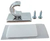 A set of curtain rod brackets and screws on a white background. Anteprima dell’immagine prodotto