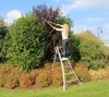 Niwaki Aluminium 3-Holm-Gartenleiter Silber 190x125x243 cm Produktbild-Vorschau 4