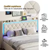 INONEFT Polsterbett 160x200cm mit LED und USB-Ladegerät, Produktbild-Vorschau 4