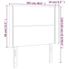 vidaXL LED Kopfteil Schwarz 103x16x118/128 cm Kunstleder Produktbild-Vorschau 6