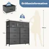 Sweetcrispy Kommode mit 9 Stoffschubladen ，Stoffkommode mit Produktbild-Vorschau 6