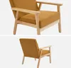 sweeek - Skandinavischer Sessel aus Holz und Cord - Produktbild-Vorschau 3