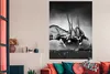 MuchoWow® Poster Antilope - Schwarz und weiß - Porträt - Produktbild-Vorschau 2