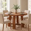Tribesigns eettafel van massief beukenhout, 100 cm, Productafbeelding-voorbeeld 4