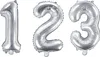 PartyDeco FB10M-7-018, Hračkársky balón, Fólie, Strieborná, Náhľad obrázku produktu 6