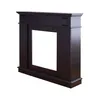 A dark brown wooden fireplace surround is shown against a white background. Anteprima dell’immagine prodotto