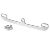 A metal bracket and several metal spacers are shown on a white background. Anteprima dell’immagine prodotto