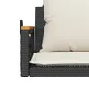 vidaXL Wiszący fotel z poduszką czarny 63x62x40 cm z Podgląd zdjęcia produktu 9