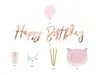 Geburtstag Katzen Party Dekoset 55 tlg. - rosa & gold Produktbild-Vorschau 2