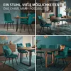 ML-Design Esszimmerstühle 2er Set Petrol, Wohnzimmerstühle Produktbild-Vorschau 6
