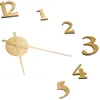 vidaXL Orologio da parete 3D Design moderno dorato 100 cm Anteprima dell’immagine prodotto 4