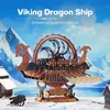3D-Puzzle, Wikinger-Drachenschiff, ROKR, Holz, 229 Teile Produktbild-Vorschau 16