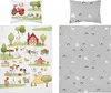 Parure de lit bébé 90x120 tracteur ferme COTON Voir les images du produit 1