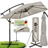 tillvex® Alu Sonnenschirm Rechteckig Ø 330 cm Grau + Productafbeelding-voorbeeld 1
