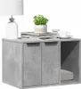 vidaXL Cestino per rifiuti grigio cemento 60x40x40 cm Anteprima dell’immagine prodotto 2