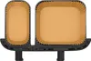 A top-down view of two air fryer liners, one square and one rectangular, placed on a black base. Anteprima dell’immagine prodotto