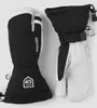 A pair of black and white ski mittens are laid out on a white background. Anteprima dell’immagine prodotto