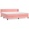 Boxspringbett mit Matratze Rosa 200x200 cm Samt Produktbild-Vorschau 2