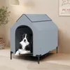 GOPLUS 2 in 1 Hundebett & erhöhte Hundehütte, Haustierbett Produktbild-Vorschau 7