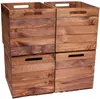 2er set Holzkiste Vintage Ocker passend für Kallax und Produktbild-Vorschau 4