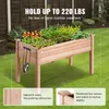 SucceBuy vyvýšený záhon z, 120 x 57 x 76 cm, drevený Náhľad obrázku produktu 4