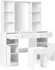 Tavolo da toilette grande Sweiko, tavolo da trucco con Anteprima dell’immagine prodotto 10