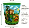 itenga Papierkorb für Kinder - Motiv Blockgame PIXEL - ca. Produktbild-Vorschau 2
