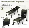 Chaise de pêche COSTWAY Chaise de camping avec repose-pieds Voir les images du produit 3