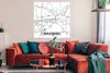 MuchoWow® Poster Wolfsbridge - Karte - Stadtplan 100x100 cm Produktbild-Vorschau 2