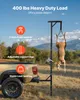 A deer is hoisted up by a game hoist attached to the back of a truck in an outdoor setting. Náhľad obrázku produktu