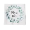 2 x 20 Servietten Hochzeit 'Eukalyptus - Mr. & Mrs.' weiß, Produktbild-Vorschau 2