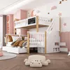 A child's bedroom with a bunk bed, decorated with moon and star decals. Produktbild-Vorschau