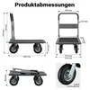 Wiltec plošinový vozík do 300 kg 895x610x985 mm, prepravný Náhľad obrázku produktu 10