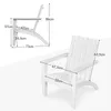 COSTWAY Adirondack Stuhl, Adirondack Chair aus Akazienholz, Produktbild-Vorschau 7