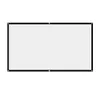 A white projection screen with a black border, shown against a white background. Produktbild-Vorschau