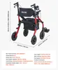 VEVOR 2-in-1 Rollator Faltbar mit Sitz, Leichter Gehwagen Produktbild-Vorschau 7