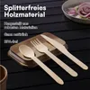 H&S Einweg Holzbesteck Set - 150 Stück  Party Besteck - Je Produktbild-Vorschau 4