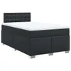 vidaXL Boxspringbett mit Matratze Schwarz 120x190 cm Produktbild-Vorschau 1