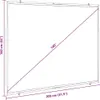 A diagram of a projector screen with dimensions indicated. Náhled obrázku produktu