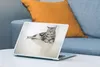 MuchoWow® Laptop Aufkleber Sticker Cover Katze - Grau - Produktbild-Vorschau 4