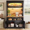 Buffet de cuisine XL de 184 cm de haut avec éclairage LED Voir les images du produit 2