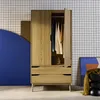 sweeek - Kleiderschrank im Vintage-Stil mit Holzdekor, 2 Produktbild-Vorschau 9