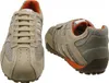 Two views of a pair of beige and orange Geox sneakers against a white background. Produktbild-Vorschau