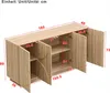 Merax príborník 160x40x80cm s policami a dvierkami, komoda Náhľad obrázku produktu 5