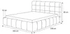 Polsterbett BORIO 180x200 Creme Boucle mit Bettkasten & Produktbild-Vorschau 6