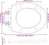 vidaXL Toilettensitz Weiß 47 x 37 x 4 cm Duroplast Produktbild-Vorschau 8