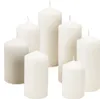 KERZENSET 7-fach sortiert Pillar Candle Stompkaars  Weiß | Produktbild-Vorschau 3