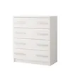 Komoda OMEGA I 02 4S, šířka: 80 cm, barva: BÍLÁ/BÍLÁ Náhled obrázku produktu 3