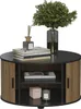 Table basse Vicco Selva Chêne/noir 80x80cm avec porte Voir les images du produit 6