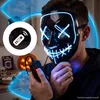 Maska na Halloween z oświetleniem LED Straszna maska na Podgląd zdjęcia produktu 11